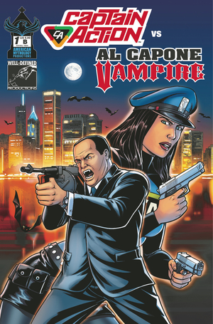 [CAPTAIN ACTION VS AL CAPONE VAMPIRE #1 CVR B BROTHERS FRAIM]