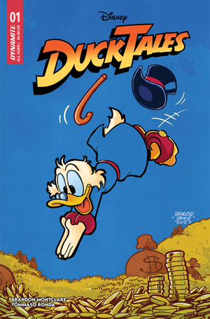 [DUCKTALES #1 CVR Z LAURO PREMIUM EMBOSSED METAL DE EXC]