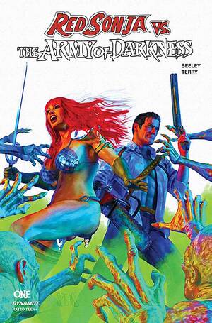 [RED SONJA VS AOD #1 CVR S FOC BONUS SPEARS WHITE FOIL]