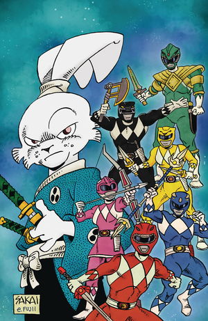 [MIGHTY MORPHIN POWER RANGERS USAGI YOJIMBO #1 CVR E FOIL VAR]