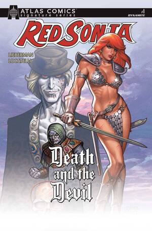 [RED SONJA DEATH AND THE DEVIL #1 CVR H LINSNER ATLAS LIEBERMAN SGN]