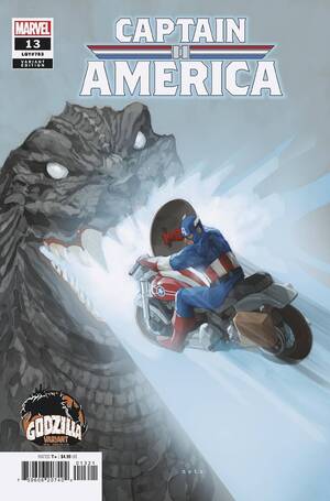 [CAPTAIN AMERICA #13 CVR B PHIL NOTO GODZILLA VAR]