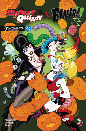 [HARLEY QUINN X ELVIRA #1 CVR F CONNER 1 FOIL]