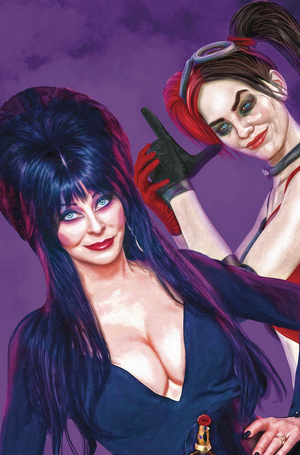 [HARLEY QUINN X ELVIRA #1 CVR I SPEARS FOIL VIRGIN]