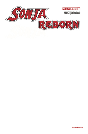 [SONJA REBORN #1 CVR J BLANK AUTHENTIX]