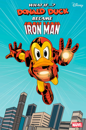 [WHAT IF DONALD DUCK BECAME IRON MAN #1 CVR C GOOFY IRON MAN VAR]