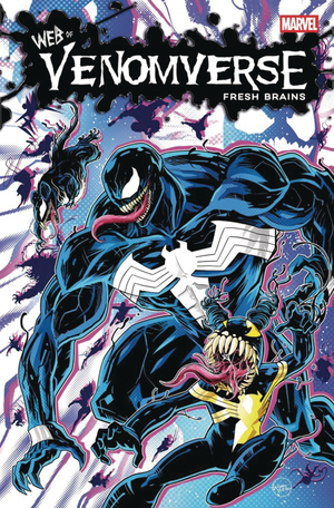 [DF WEB OF VENOMVERSE FRESH BRAINS #1 SCHULTZ SILVER SGN]