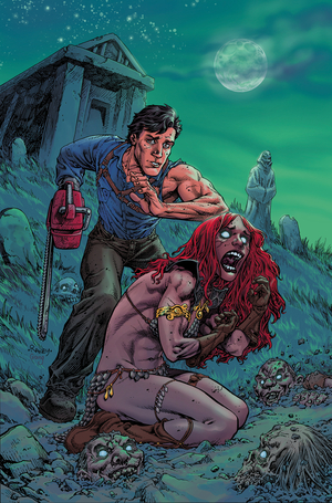 [RED SONJA VS AOD #4 CVR E RANEY METAL PREMIUM]