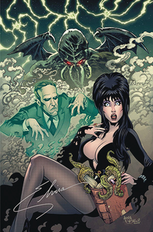 [ELVIRA MEETS HP LOVECRAFT #1 ACOSTA VIRGIN ELVIRA SGN DE EXC]