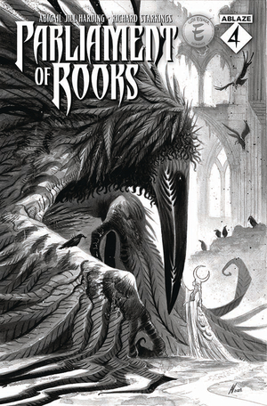 [PARLIAMENT OF ROOKS #4 CVR B ABIGAIL JILL HARDING B&W]