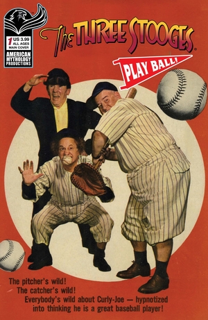 [THREE STOOGES PLAY BALL SPECIAL #1 CVR A CLASSIC BASEBALL PHOTO CVR]