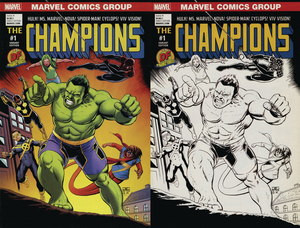 [DF CHAMPIONS #1 DF EXC DUAL CVRS CASSADAY CGC GRADED SET]