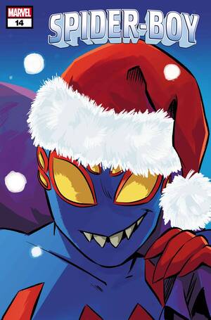 [SPIDER-BOY #14 CVR D NATACHA BUSTOS WINTER HOLIDAY VAR]